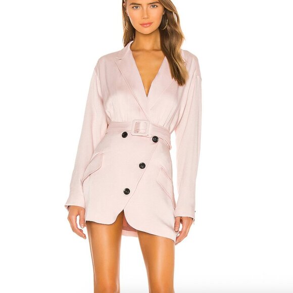 Marissa Webb Revolve Cyrus Suit Dress in Blush - Picture 1 of 7